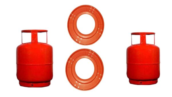 Chillatai Heavy Plastic Gas Cylinder Trolley/LPG Cylinder Trolley - Pack of 2