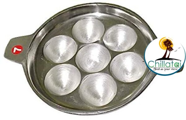 CHILLATAI 7 Cavity Aluminium Appam Patra/Paniyaram Pan/Paniyara kallu