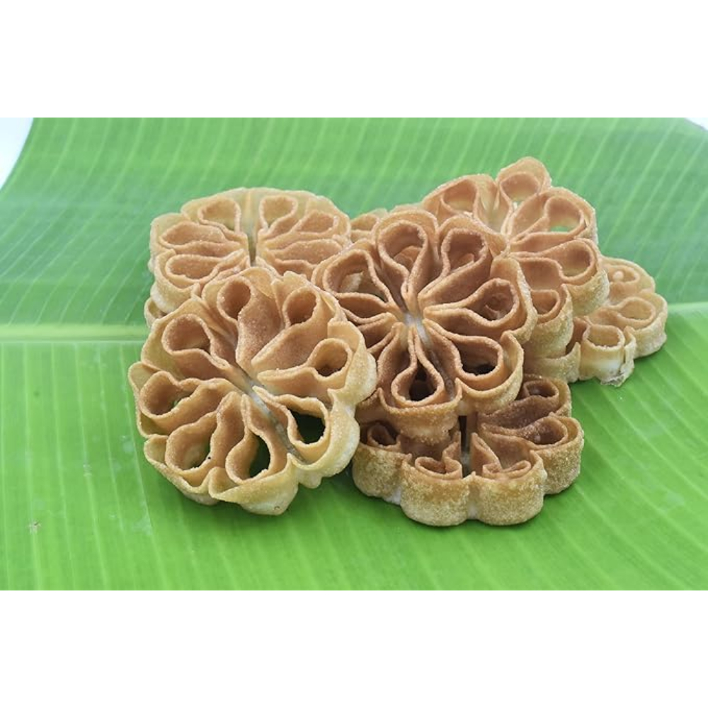 Chillatai®Home Made Achu Murukku / அச்சுமுறுக்கு Fried South Indian Snacks (1 Kg)